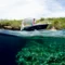 Shallow reef at Menjangan Island with Easy Divers boat (image credit: Ken Findlay)