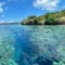 View of Menjangan Island from the dive boat
